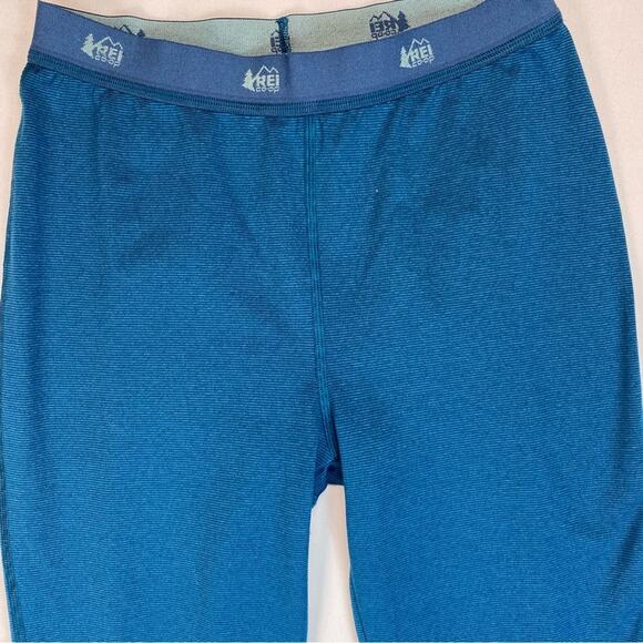 REI Co-op Base Layer Kids Large 14/16 Thermal Leggings Aqua - Picture 2 of 6